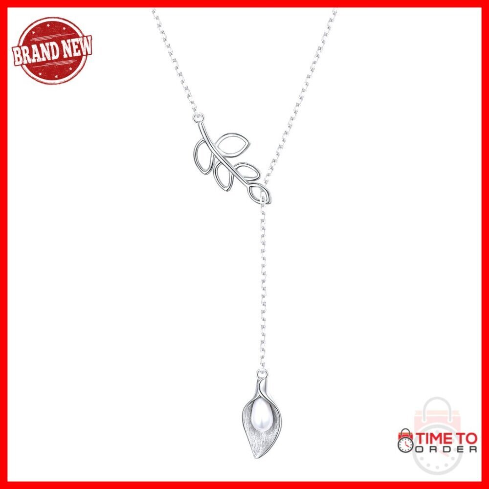 Sterling Silver Y Lariat Adjustable Long Necklace 30 Inch